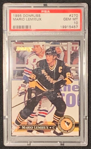 1995 Donruss #270 Mario Lemieux PSA 10 Gem-Mint POP 6!!!