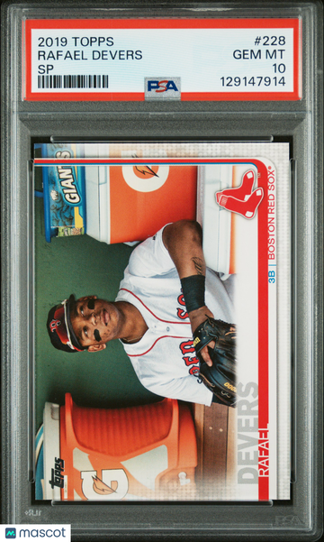 2019 Topps Rafael Devers #228 SP PSA 10