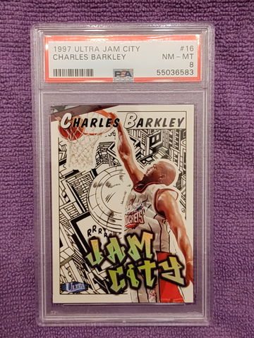 1997 ultra jam city Charles Barkley PSA 8