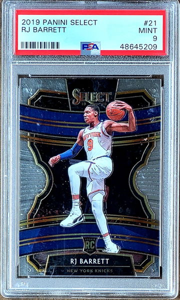 2019 RJ BARRETT Panini Select Prizm Concourse PSA 9 #21 Rookie RC New York Knicks