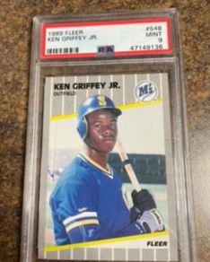 Ken Griffey jr 1989 fleer psa 9