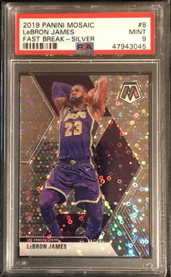 2019-20 Mosaic - LEBRON JAMES - Fast Break PSA 9