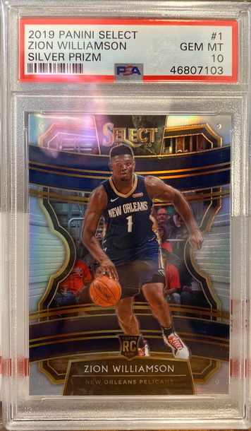 2019 Select Silver Zion Williamson PSA 10