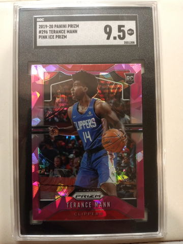 2019-20 Prizm Pink Ice Terance Mann SGC 9.5