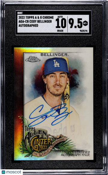 2022 Topps A & G Chrome Cody Bellinger #AGA-CB Autograph SGC 9.5 Auto 10