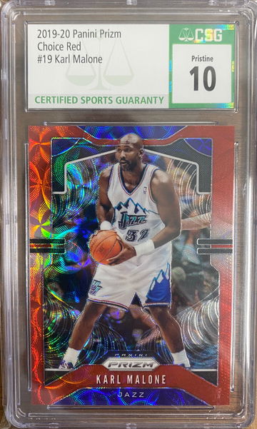 2019-2020 Panini Prizm Choice Red Karl Malone CSG 10 32/88