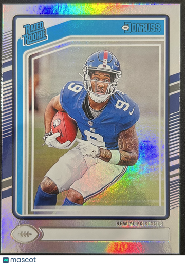 2024 Panini Donruss Rated Rookie Malik Nabers #383