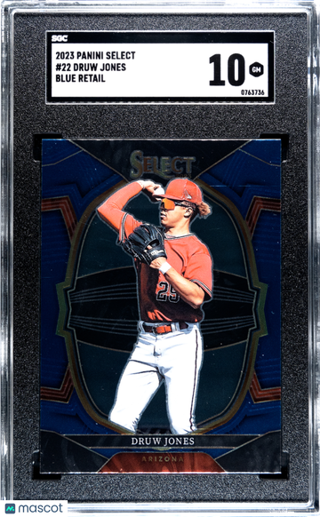 2023 Panini Select Druw Jones #22 Blue Retail SGC 10