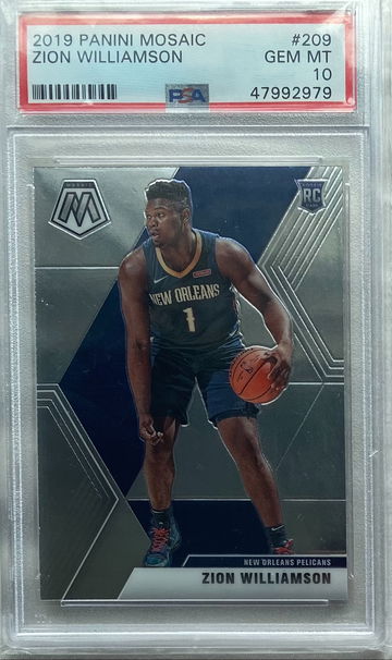 2019 Panini Mosaic Zion Williamson PSA 10 Rookie