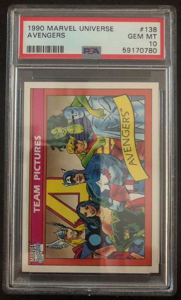 1990 Marvel Universe Avengers #138 PSA 10