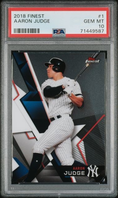 2018 Finest #1 Aaron Judge PSA 10