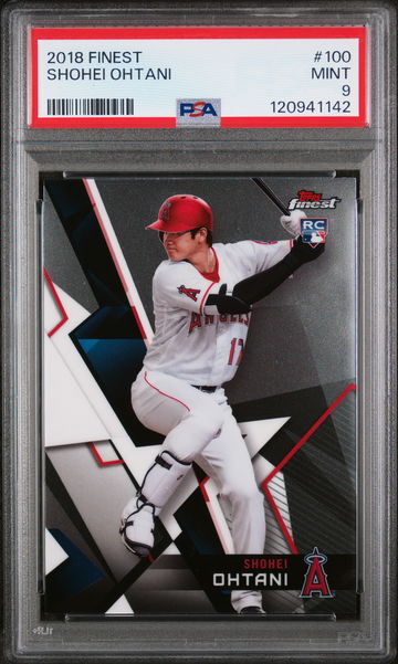 2018 Finest Shohei Ohtani #100 PSA 9