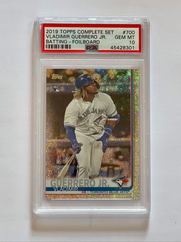 2019 Topps Complete Set Vladimir Guerrero Jr Batting Foilboard #/162 RC PSA 10 Gem Mint 
