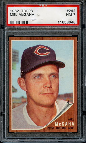 1962 Topps Mel McGaha PSA 7