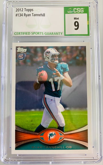 2012 Topps #134 Ryan Tannehill Rookie Card CSG 9