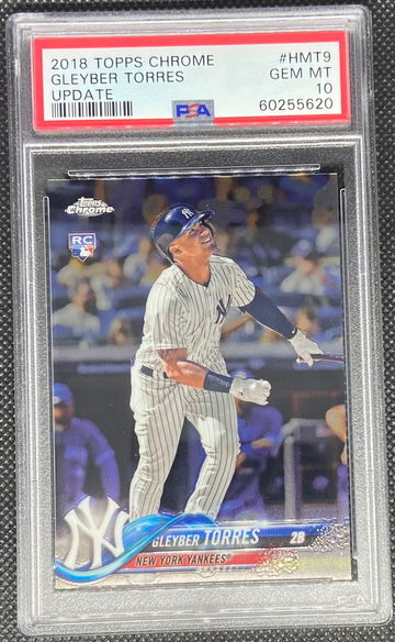 2018 Topps Chrome Update #HMT9 Gleyber Torres RC Yankees PSA 10