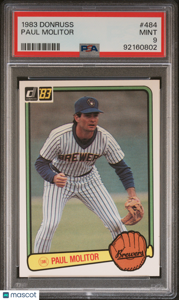 1983 Donruss Paul Molitor #484 PSA 9