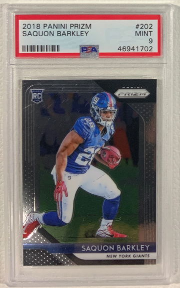 2018 Prizm Saquon Barkley PSA 9