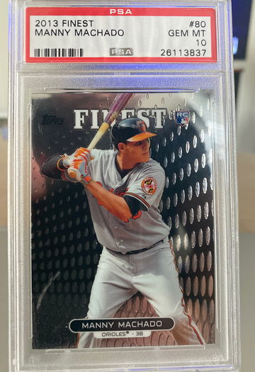 2013 Topps Finest Manny Machado RC PSA 10