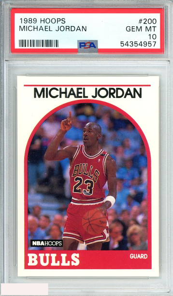 1989 HOOPS MICHAEL JORDAN #200 CHICAGO BULLS  HOF GOAT PSA 10 GEM MT