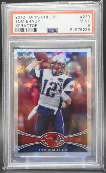2012 Topps Chrome #220 Tom Brady XFractor PSA 9