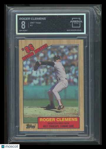 1987 Topps Roger Clemens #1 Arena Club 8