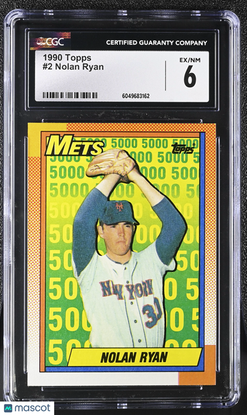 1990 Topps Nolan Ryan #2 CGC 6