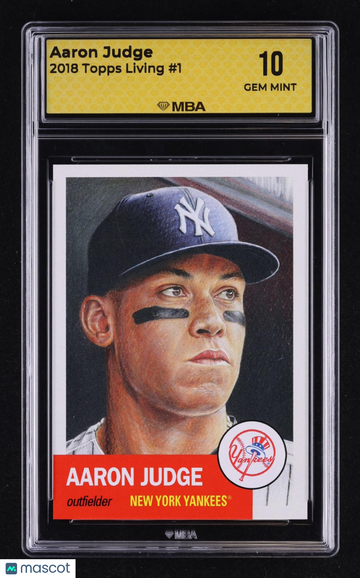 2018 Topps Living Aaron Judge #1 MBA 10