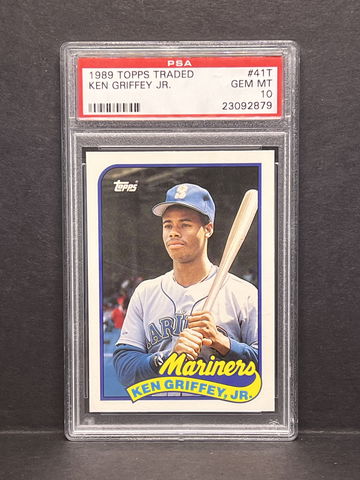 Ken Griffey Jr. 1989 Topps Traded ROOKIE #41T PSA 10