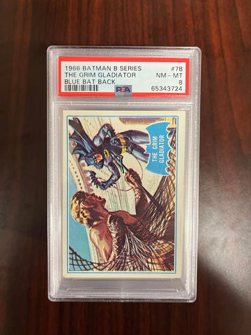 1966 Batman B Series Blue Back 7b PSA 8