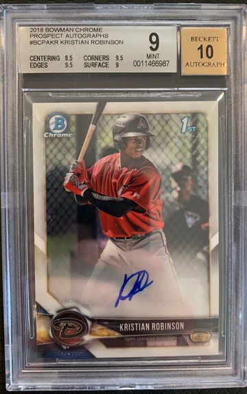 Kristian Robinson 2018 Bowman Chrome Auto
