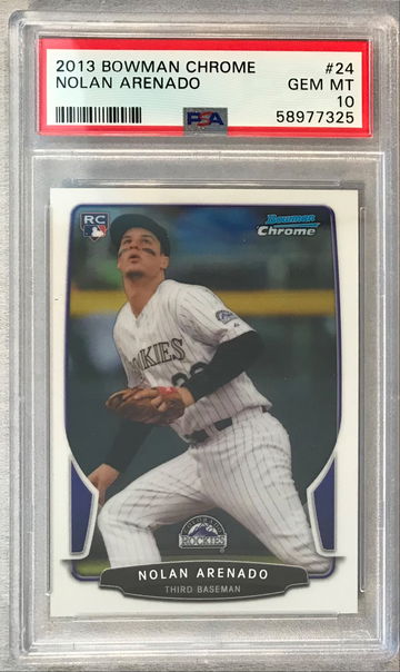 Nolan Arenado Rookie 2013 Bowman Chrome #24 - PSA 10 Gem Mint - Rockies