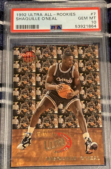 1992 Ultra All-Rookies Shaquille O’Neal Rookie PSA 10