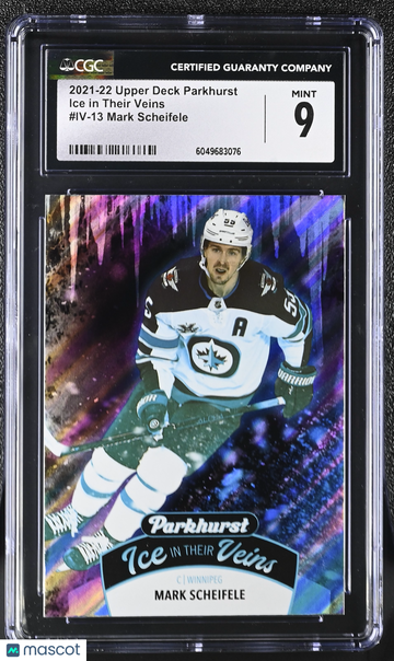 2021-22 Upper Deck Parkhurst Mark Scheifele #IV-13 Ice in Their Veins CGC 9