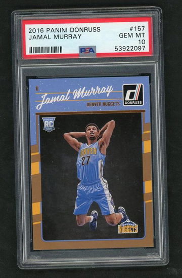2016 Panini Donruss Jamal Murray #157 RC PSA 10