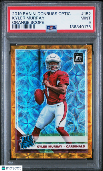 2019 Panini Donruss Optic Kyler Murray #152 Orange Scope PSA 9