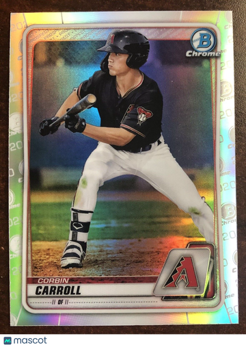 2020 Bowman Chrome Draft Corbin Carroll Prospect Refractor #BD-114 Diamondbacks