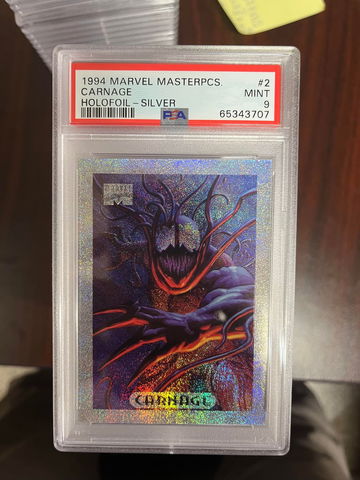 1994 Marvel Masterpieces Carnage Holofoil Silver PSA 9