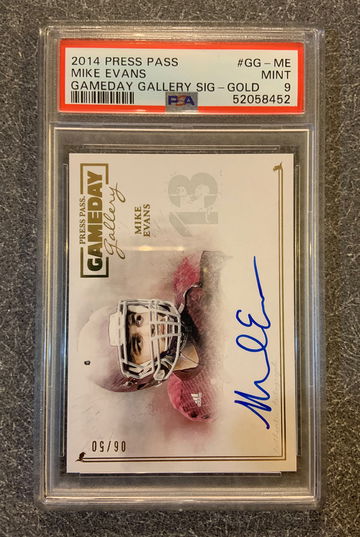 Mike Evans 2014 Press pass Gameday gallery auto PSA 9