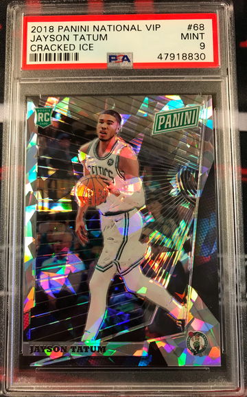 Jayson Tatum 2018 National NSCC Cracked Ice /50 PSA 9