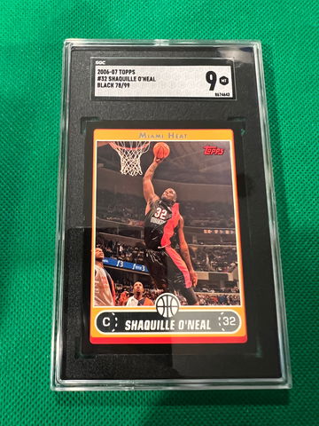 2006 topps Shaquille o Neal black 78/99 sgc 9 rare 🔥🔥