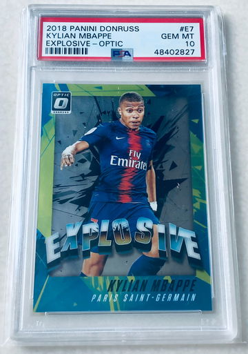 2018 Donruss Optic Kylian Mbappe Explosive Rookie PSA10