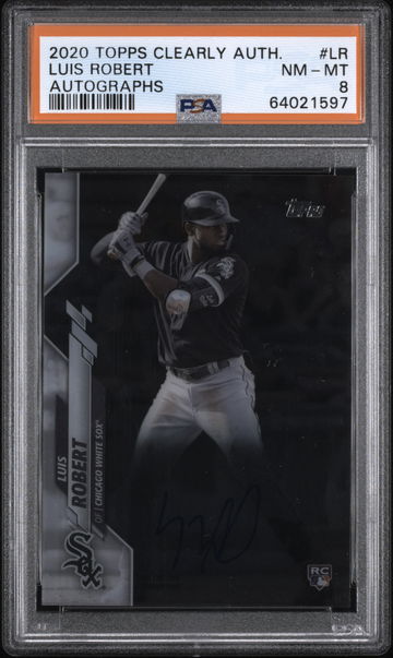 💎⚾️ LUIS ROBERT 2020 Topps Clearly Authentic Auto Rookie PSA 8 White Sox🚨🔥MVP