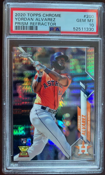 2020 Topps Yordan Alvarez Prism Refractor PSA 10 Gem Mint