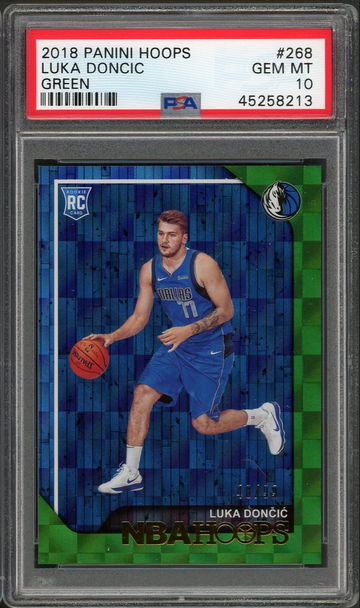2018 NBA hoops luka Doncic Hoops Green