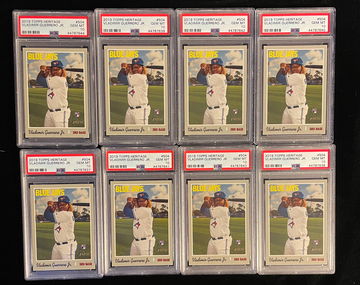 2019 HERITAGE HIGH VLADIMIR GUERRERO JR RC LOT (8) PSA 10 GEM MINT