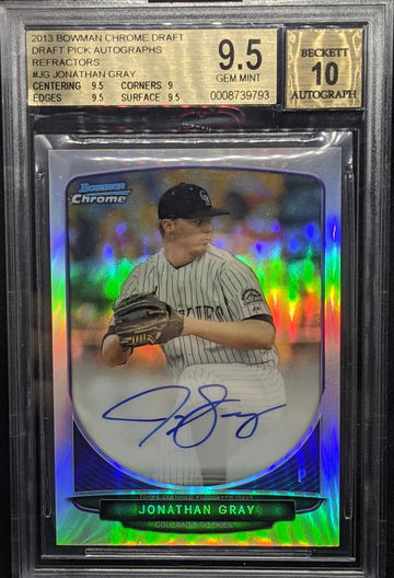 Jon Gray 2013 Bowman Draft Chrome Refractor Auto