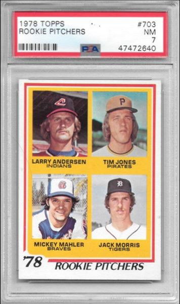 1978 Topps Rookie Pitchers, Jack Morris RC, PSA 7 - 10% Below Comps
