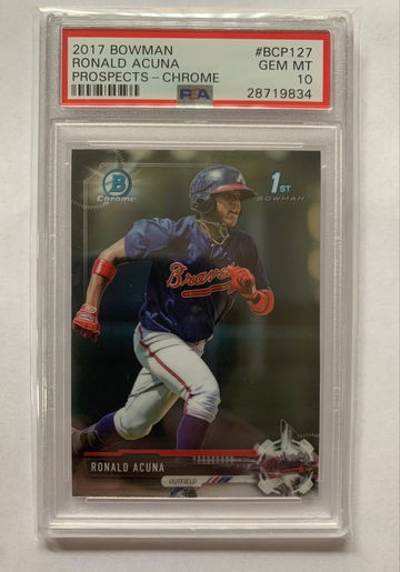 2017 Bowman Chrome Ronald Acuna Jr PSA 10