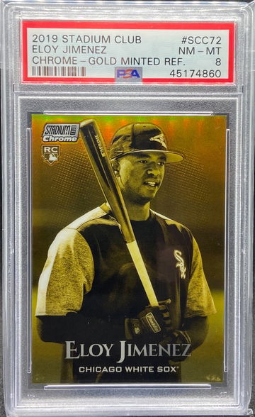 2019 Stadium Club Chrome Eloy Jimenez Gold Refractor - Total POP 3